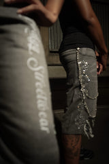 Rhinestone Jorts - Prodigy Streetwear