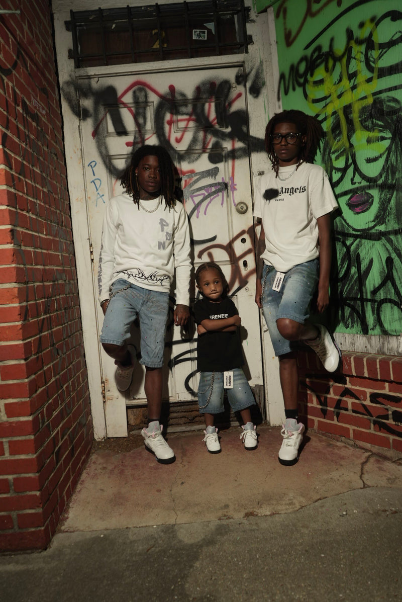 Rhinestone Jorts - Prodigy Streetwear