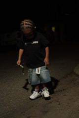 Kids Rhinestone Jorts - Prodigy Streetwear