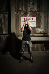 Rhinestone Jorts - Prodigy Streetwear