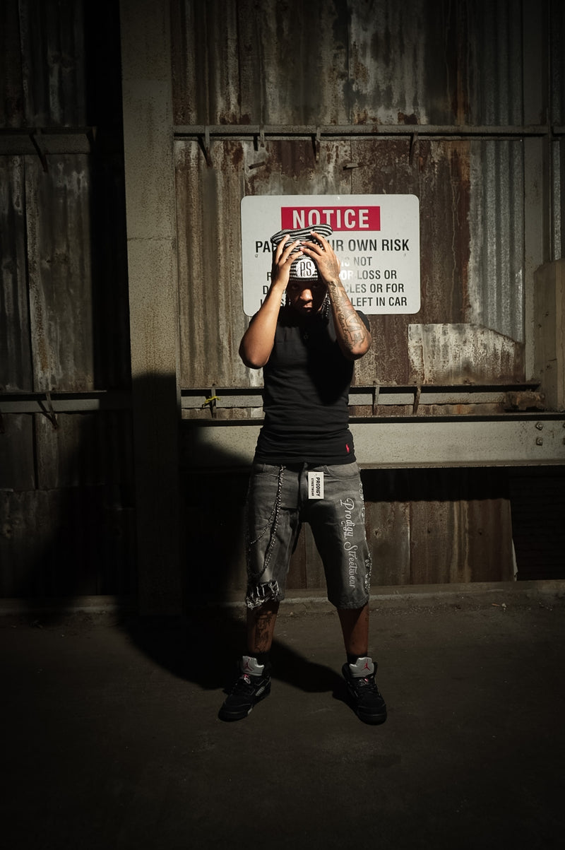 Rhinestone Jorts - Prodigy Streetwear